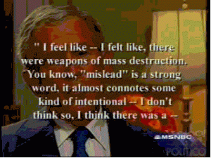 George Defends Iraq War